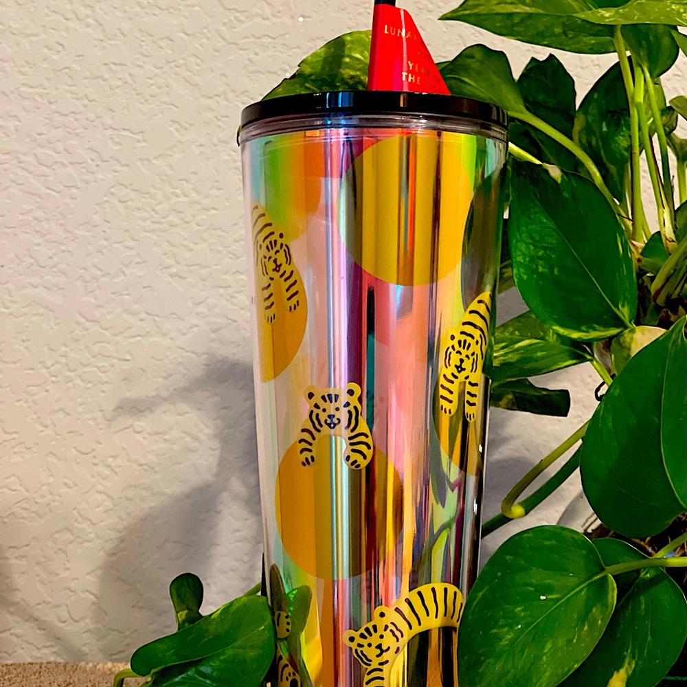 Starbucks 2022 Lunar New Year of the Tiger Iridescent Tumbler 24 oz Cold Cup